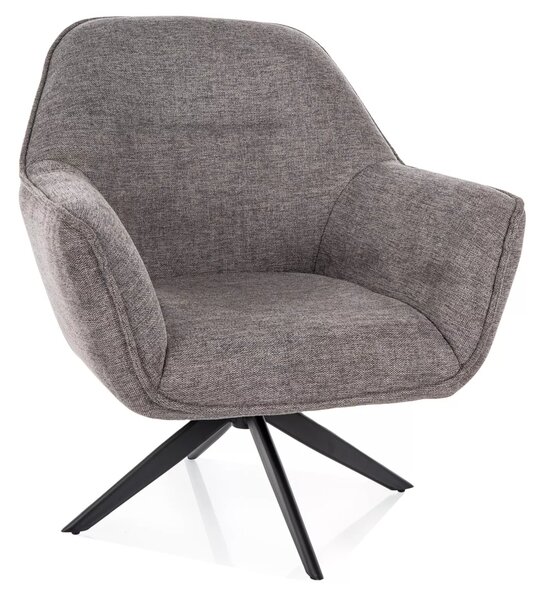 Poltrona Galia Brego in tessuto grigio – 86x77x75 cm
