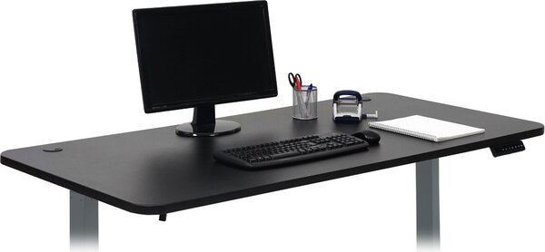 Piano di lavoro HWC-D40 per scrivanie, piano di lavoro, 160x80cm MVG ~ nero
