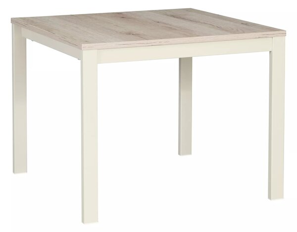 Tavolino Frost L2 in off white + rovere alpino – 60x60x48 cm