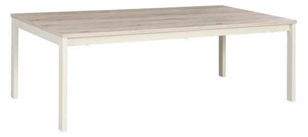 Tavolino Frost L1 in off white + rovere alpino – 120x60x40 cm