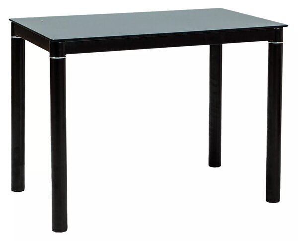Tavolo Galant in vetro temperato nero – 100x60x75 cm