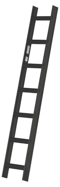 Scala da tetto Hymer verniciata in antracite RAL 7016 7 pioli