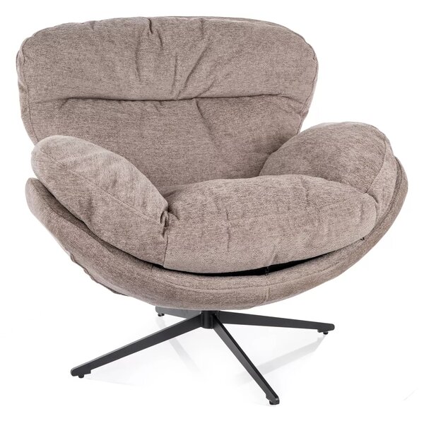 Poltrona Florence Raven – beige scuro / nero opaco