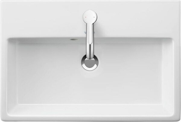 Duravit Vero Air - Lavabo 600x400 mm, con sfioratore, foro per rubinetto, bianco 2368600000