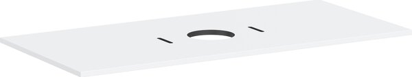 Hansgrohe Xilesa E Console avec découpe au centre pour lavabo à poser sans trou de robinetterie, 1180x550x16mm, 54277700, 54277700