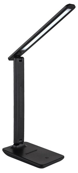 Lampada da tavolo a LED, touch dimmer, CCT, mobile, Similcuoio, H 50 cm