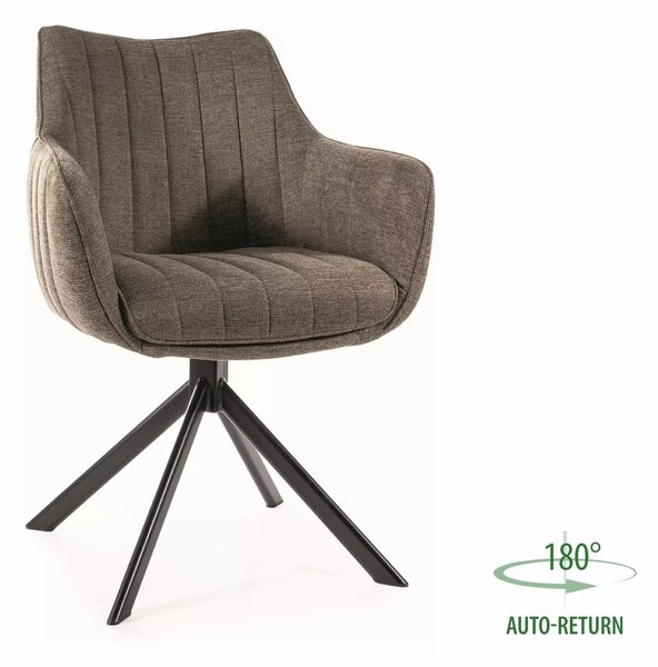 Sedia girevole Azalia Brego oliva – 61x44x86 cm