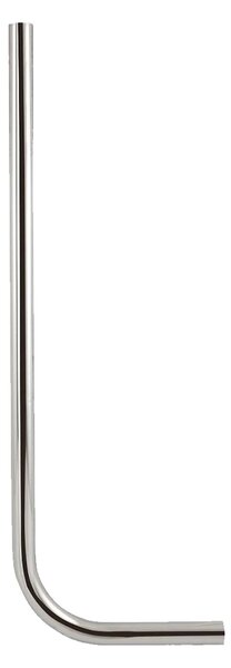 Tubo di scarico tecuro Ø 28 mm per valvola di scarico WC - ottone cromato 700 x 200 mm, diritto