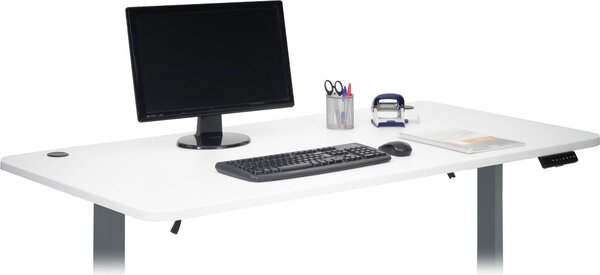 Piano di lavoro HWC-D40 per scrivanie, piano di lavoro, 160x80cm MVG ~ bianco
