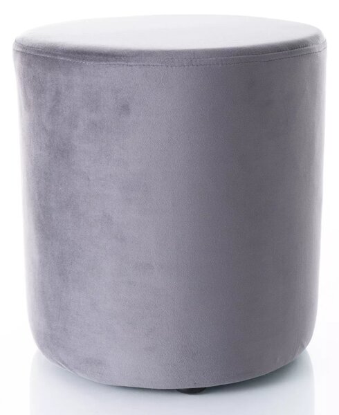 Pouf Doti B Velvet in velluto grigio scuro – 38x38x42 cm