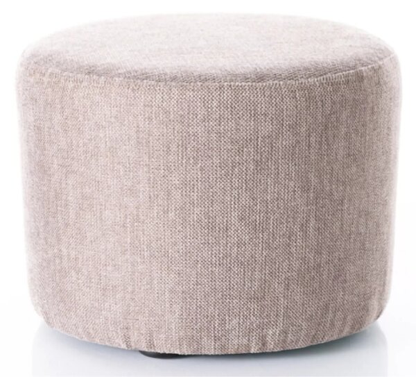 Pouf Doti A Brego in tessuto beige – 43x43x32 cm
