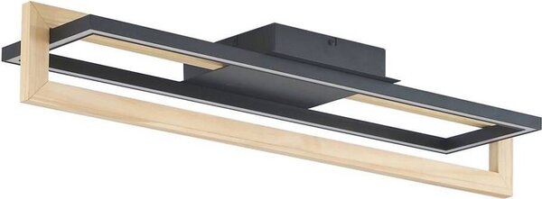 Lindby Plafoniera LED Holamu, 80 cm, legno