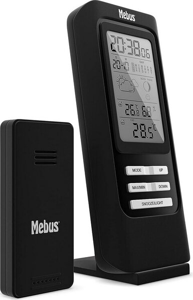 Stazione meteorologica radiocomandata Mebus, nera