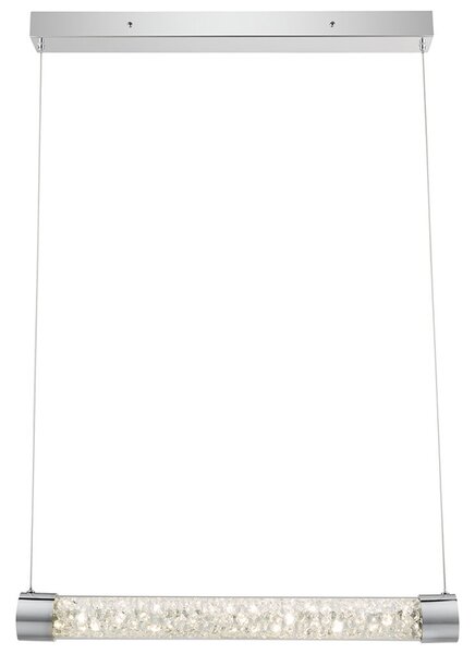 Lampada a sospensione Globo, cromata, modello 65200-24