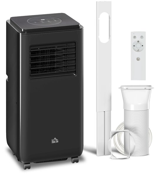 HOMCOM Condizionatore Portatile 950W con 5 Modalità e 3 Velocità, in Plastica ABS e Acciaio, 33x28x70.4 cm, Nero|Aosom