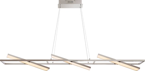 Lampada a sospensione Globo, modello Hl, finitura nichel opaco, 3 luci LED, codice prodotto 41622H3