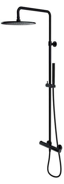 Omnires Y Y1244SUBL Set doccia con miscelatore termostatico, nero