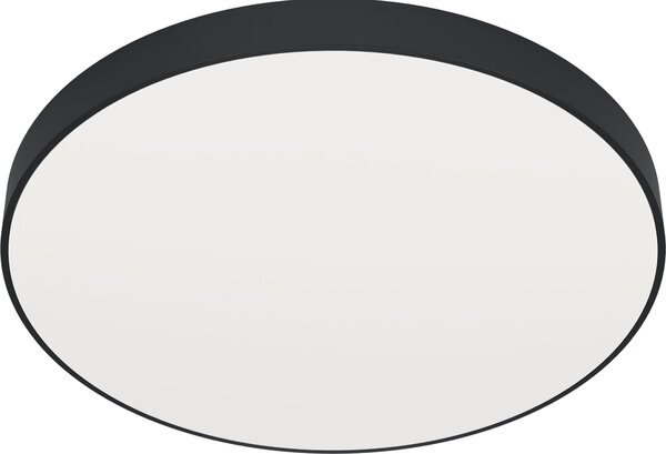 Plafoniera Contemporanea Zubieta A Acciaio Nero Led Integrato 18,8W 2700 6500K