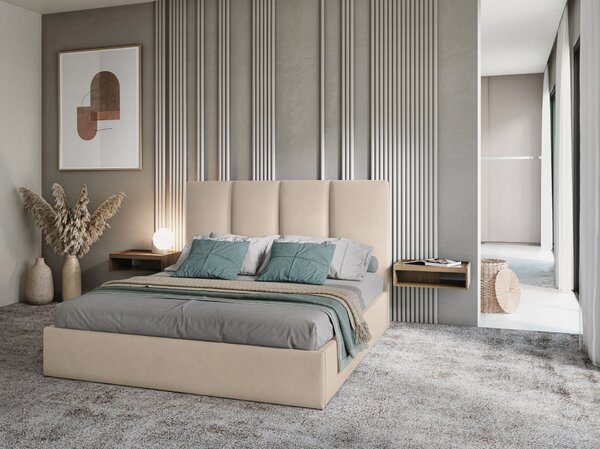 Letto Pyla in velluto Matt Velvet – 140x200 cm