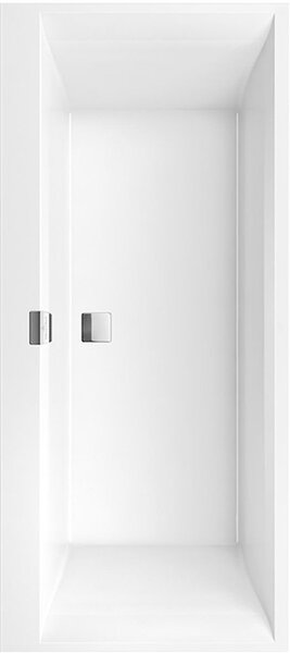 VB Squaro Edge 12 vasca 1800x800x475mm Duo Rectangle Bianco Alpino