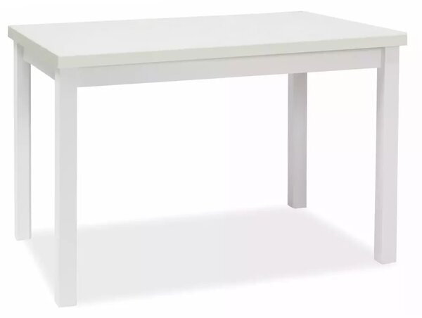 Tavolo Adam in MDF e piano laminato bianco opaco – 120x68 cm