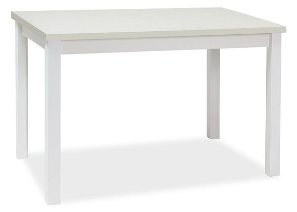 Tavolo Adam in MDF e piano laminato bianco opaco – 100x60 cm