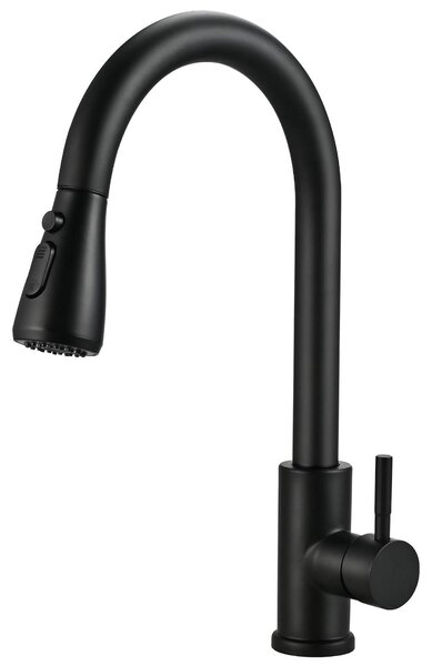 Rubinetto da cucina con beccuccio estraibile, girevole a 360 gradi e con 3 modalità di flusso dell'acqua