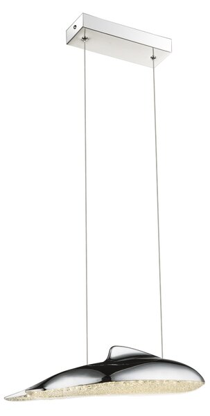 Lampada a sospensione Globo Preston, finitura cromata, 1 LED; codice prodotto: 56131-18H