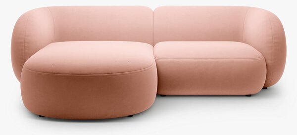 Divano angolare Kate in velluto – L255 cm