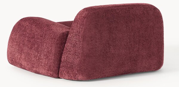 Poltrona lounge in teddy-bouclé Wolke