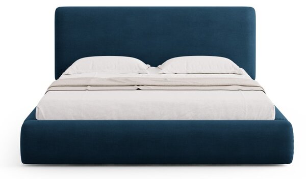 Letto contenitore Colonel con testiera in tessuto chenille – 180x200 cm
