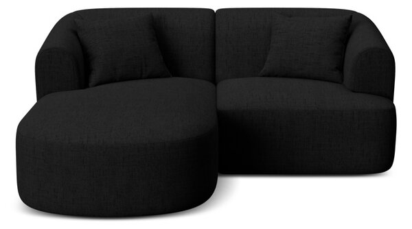 Divano angolare Campi 3 posti in tessuto strutturato – L180x156 cm