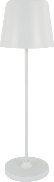 Lampada da tavolo a LED per esterni ricaricabile in alluminio dimmer touch switch IP54 4400 K bianco neutro 200 lm 37 cm di altezza bianco rotondo