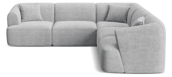 Divano angolare modulare Campi 6 posti in velluto a coste – L255x255 cm