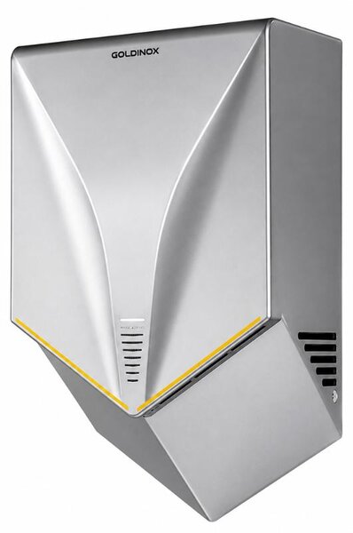Asciugamani elettrico dal design elegante, dotato di sensore a infrarossi, linea "POWERFUL FUSION" PREMIUM - GOLDINOX