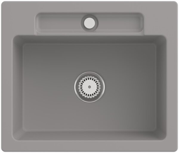 Lavello da cucina Villeroy&Boch, lavello da cucina Siluet 60 S Fossil 600x510mm, larghezza base 60cm