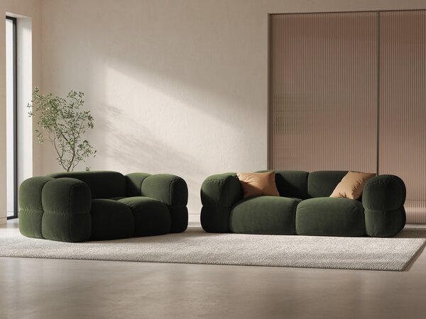 Divano Loretto 3 posti in velluto – L210 cm