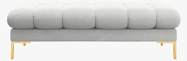 Panca Mamaia 2 posti in velluto Bluvel gambe oro - L133cm