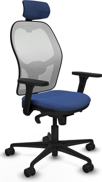 Sedia da ufficio con poggiatesta Piqueras y Crespo 3D036N2 blu navy