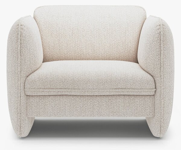Poltrona Georgia in chenille Silencio – L105 cm