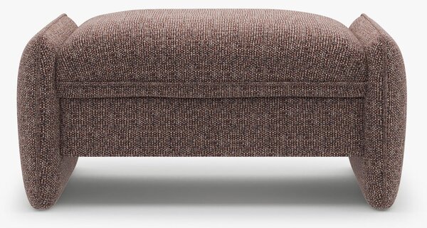Pouf Georgia in chenille Silencio – 95x70 cm