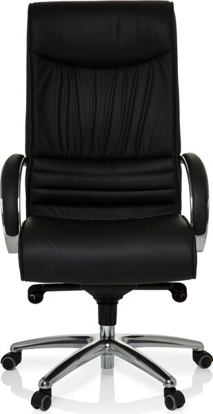 Sedia da ufficio / poltrona direzionale Xxl F 400 pelle nera