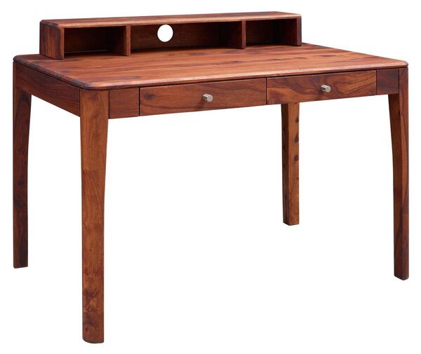 MASSIVMOEBEL24 | scrivania in legno di Sheesham / palissandro 112x71x85 noce oliato BROOKLYN #05