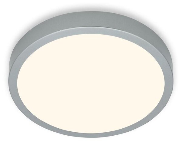 Briloner Leuchten Lampada da soffitto LED, lampada da soffitto, luce bianca calda, lampada da incasso, lampada da incasso, color argento, Ø380x50 mm