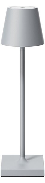 Lampada da tavolo ricaricabile Sigor Akku, modello NUINDIE USB-C, dimensioni 210 mm, colore grigio nebbia