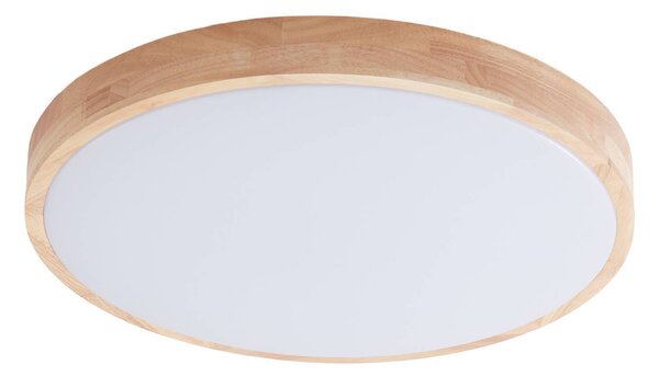 Lindby Smart LED plafoniera Innes legno Ø39cm RGB CCT Tuya
