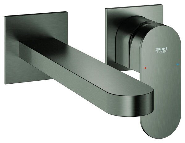 Miscelatore per lavabo Grohe, serie Plus, montaggio a parete, 203 mm, hard graphite, 1 pz