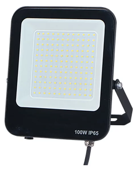 Faro proiettore Led 100W Nero da esterno IP65 Bianco neutro 4000K Lumix Space