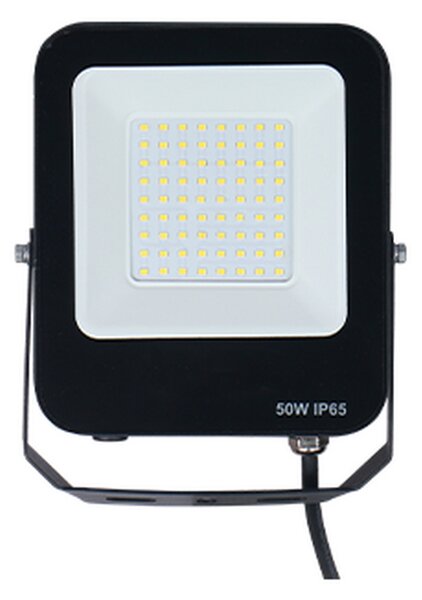 Faro proiettore Led 50W Nero da esterno IP65 Bianco neutro 4000K Lumix Space