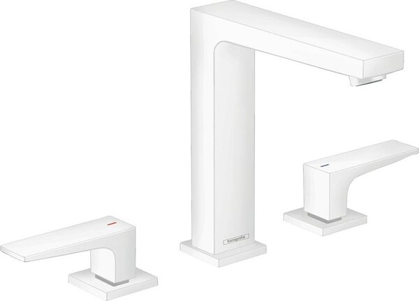 Hansgrohe Metropol Mélangeur lavabo 3 trous 160, poignées à levier, vidage par pression, saillie 152mm, 32515700, 32515700